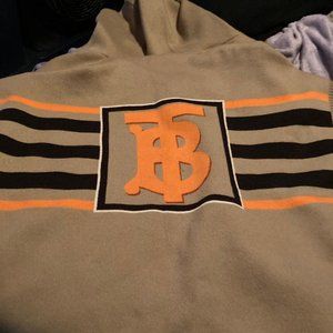 Men Burberry pull over hoodie one size fit all